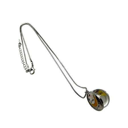 necklace steel silver by the light on the moon2